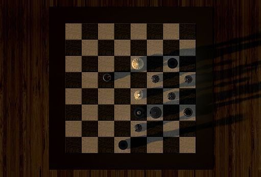 tablero de ajedrez en una mesa de madera