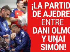 La partida comentada entre Dani Olmo y Unai Simón