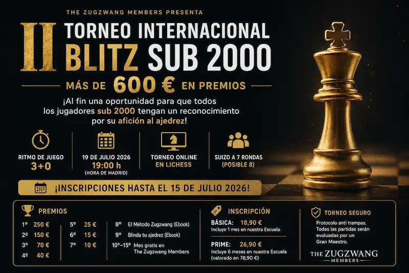 II Torneo Zugzwang Sub 2000 con premios en metálico 1